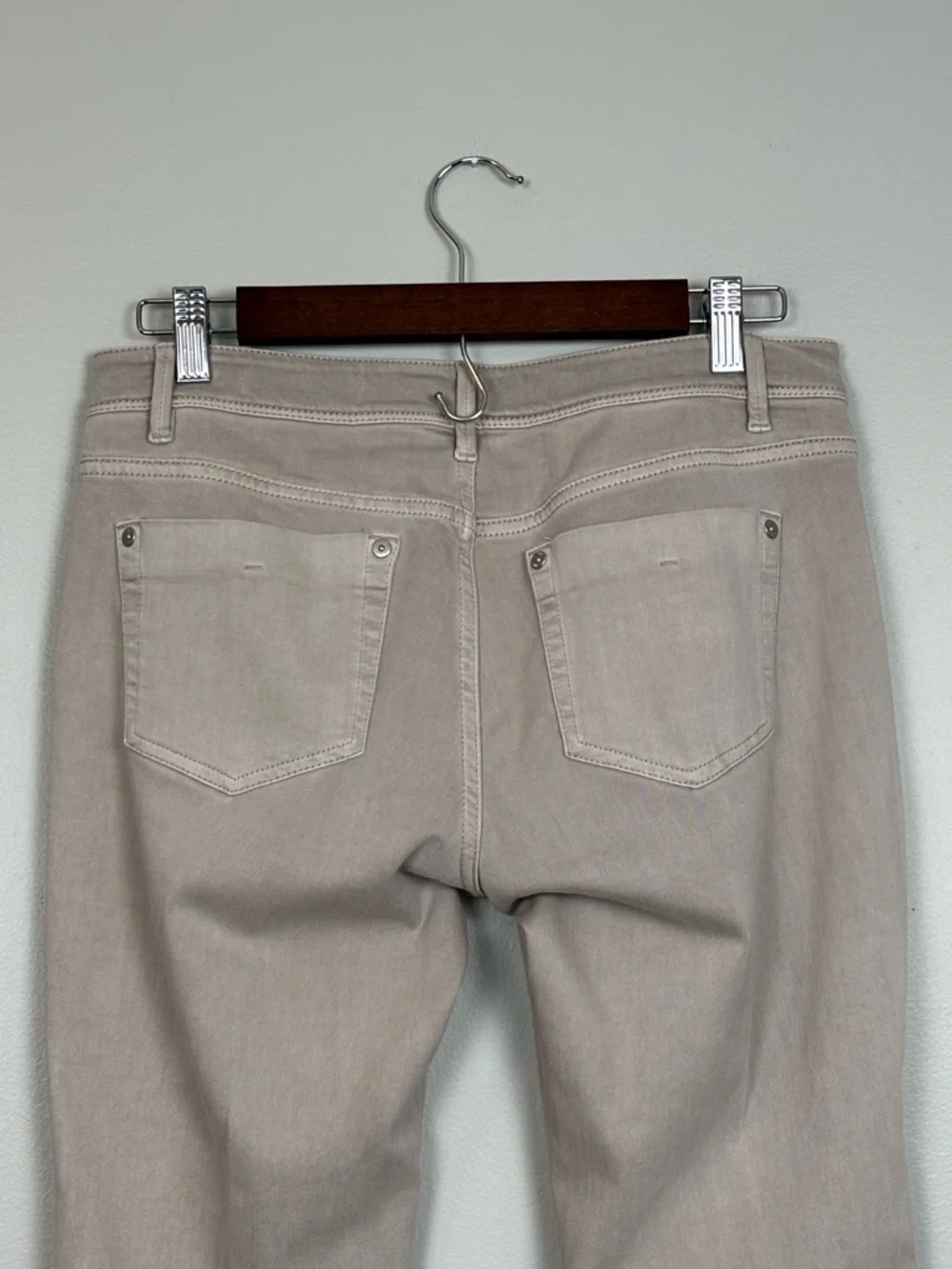 J Jill Jeans Women 6P Taupe‎ Authentic Fit Slim Ankle Mid Rise Stretch Denim